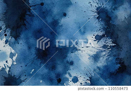 Ethereal Blue Watercolor Abstraction background Ethereal Blue Watercolor Abstraction background 110558473