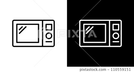 simple microwave oven icon 110559151