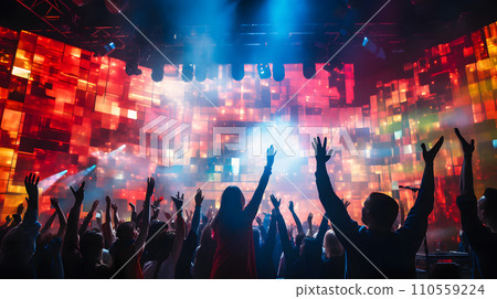 Live venue and audience 110559224