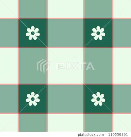 Spring gingham pattern, seamless checked plaids. Pastel vichy background for tablecloth, napkin, dress, Easter holiday textile design. 110559591