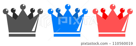 Illustration of a crown awarded to a winner or victor Illustration of a crown awarded to a winner or victor 110560019