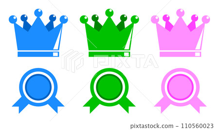 授予獲勝者或勝利者的王冠的插圖 授予獲勝者或勝利者的王冠的插圖 110560023