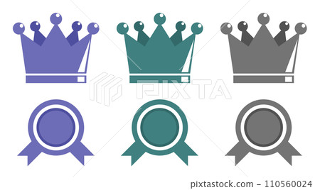 授予獲勝者或勝利者的王冠的插圖 授予獲勝者或勝利者的王冠的插圖 110560024