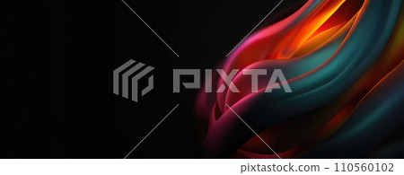 Abstract Business Design Background with Wavy Lines and Shapes 110560102