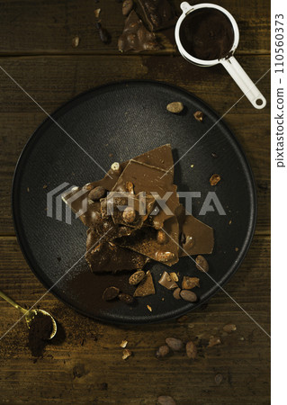 Chocolate Valentine's Day Vertical Position 110560373