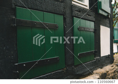 German fairy tale townscape door and window 110560667