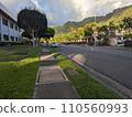 Manoa townscape in Hawaii in the evening 110560993