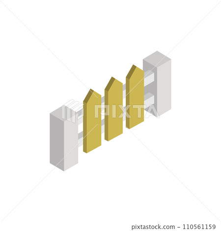 Isometric fence 110561159