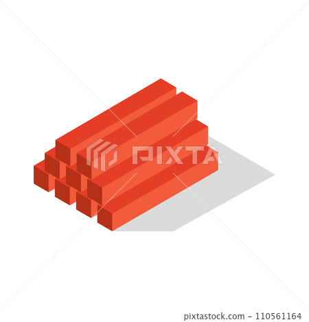 Isometric concrete slabs 110561164
