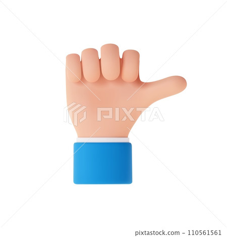 3d Cartoon character hand 3d Cartoon character hand 110561561