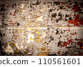 Background of an iron sheet with an old cracked paint 110561601