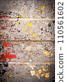 Texture of an iron sheet with an old cracked paint 110561602