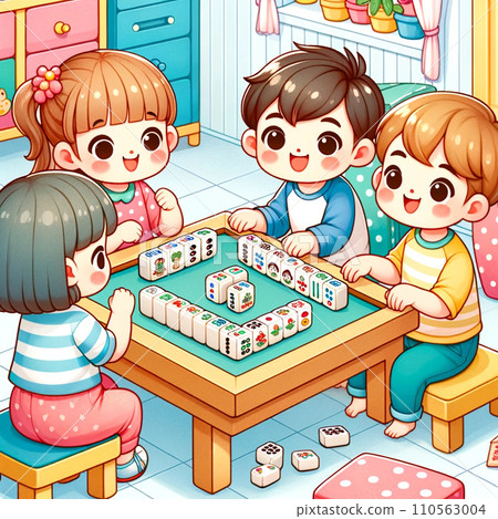 孩子們打麻將 孩子們打麻將 110563004