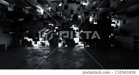 A Glimpse into the Shadows 3d render illustration A Glimpse into the Shadows 3d render illustration 110563836