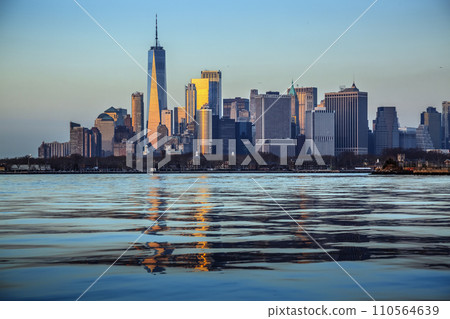 Manhattan from upper Bay Manhattan from upper Bay 110564639