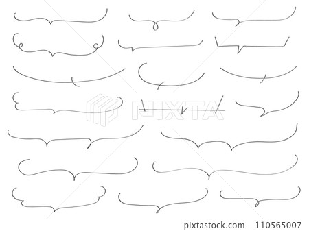 鬆散的手寫語音氣泡集（僅限線條圖） 110565007