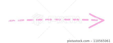 Arrow direction pointer hand drawn 110565061