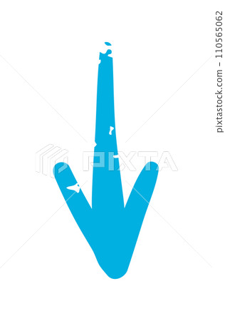 Arrow direction pointer hand drawn 110565062