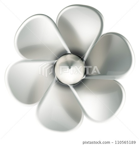 Boat propeller, 3D rendering 110565189
