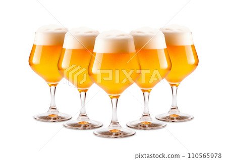 Set of Beer glasses on a white background. Mugs with drink like Ipa, Pale Ale, Pilsner, Porter or Stout Set of Beer glasses on a white background. Mugs with drink like Ipa, Pale Ale, Pilsner, Porter or Stout 110565978