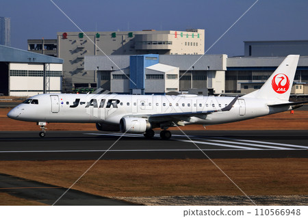 Osaka International Airport JAL Airplane Takeoff Ready Sky Park Osaka International Airport JAL Airplane Takeoff Ready Sky Park 110566948