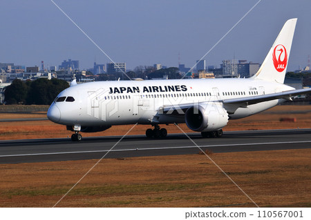 Osaka International Airport JAL Airplane Takeoff Ready Sky Park 110567001