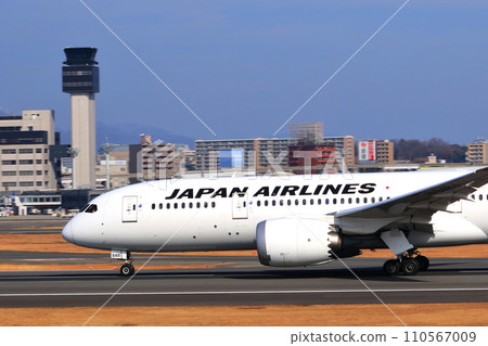 大阪國際機場 JAL 飛機起飛準備就緒 Sky Park 110567009
