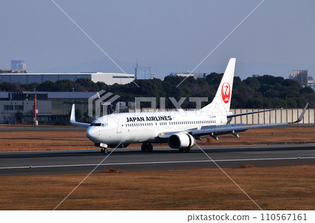 大阪國際機場 JAL 飛機著陸準備就緒 Sky Park 110567161