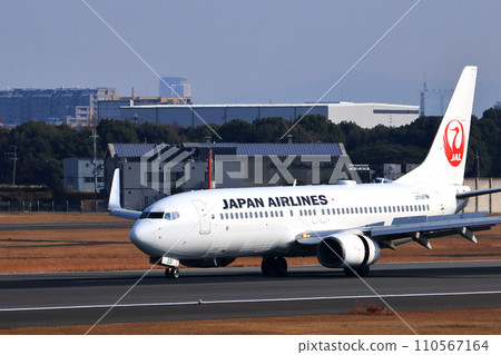 大阪國際機場 JAL 飛機著陸準備就緒 Sky Park 110567164