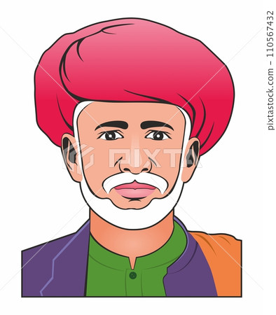 Mahatma Phule - Jyotirao Phule - Minimal Illustration Portrait Character  110567432