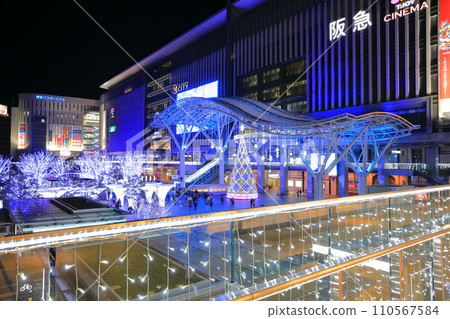 [福岡縣] JR博多站的燈飾（博多、光之城） 110567584