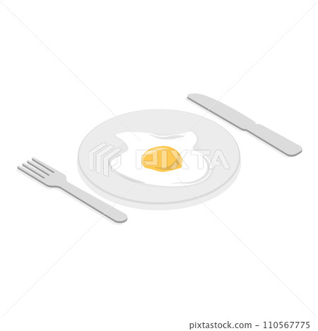 3D Isometric Flat Vector Set of Chicken Eggs. Item 1 3D Isometric Flat Vector Set of Chicken Eggs. Item 1 110567775