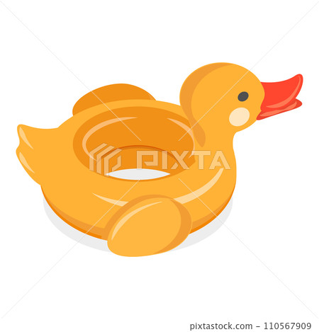 3D Isometric Flat Vector Set of Set Of Rubber Rings. Item 3 110567909