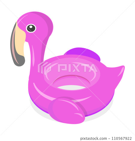 3D Isometric Flat Vector Set of Set Of Rubber Rings. Item 4 110567922