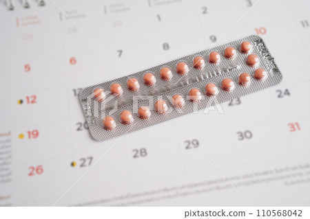 Birth control pills for female of ovulation day, fetus, maternity, childbirth, birth control. Birth control pills for female of ovulation day, fetus, maternity, childbirth, birth control. 110568042