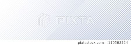 Light blue diagonal gradient line footer background. Abstract grey oblique stripe wallpaper. Wide geometric universal header. Vector tech backdrop for flyer, poster, banner, brochure, booklet, footer 110568324