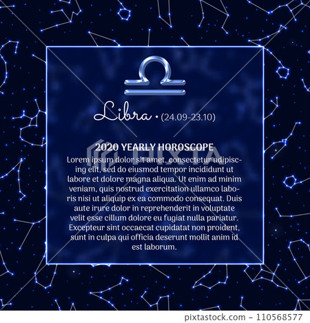Libra astrology horoscope prediction banner 110568577