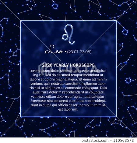 Leo astrology horoscope prediction banner 110568578