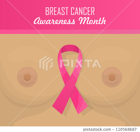 Vector illustration of Pink Ribbon. 110568687