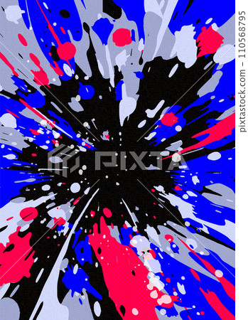 與彩色墨水飛濺的抽象背景 與彩色墨水飛濺的抽象背景 110568795
