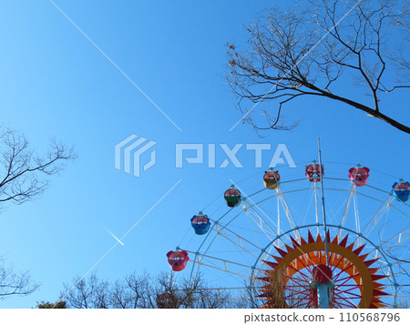 陽光明媚的冬日摩天輪 110568796