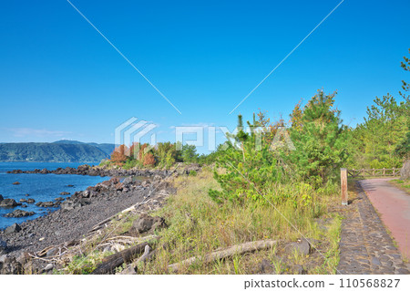 [Sakurajima Lava Nagisa Promenade] Sakurajima Yokoyamacho, Kagoshima City, Kagoshima Prefecture 110568827