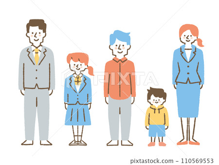 Set of men and women of various ages_color Set of men and women of various ages_color 110569553