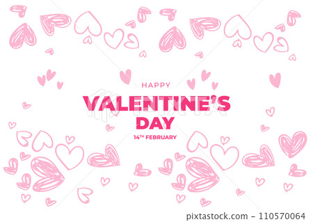 Valentine's Day background, Happy Valentine's Day banner Valentine's Day background, Happy Valentine's Day banner 110570064