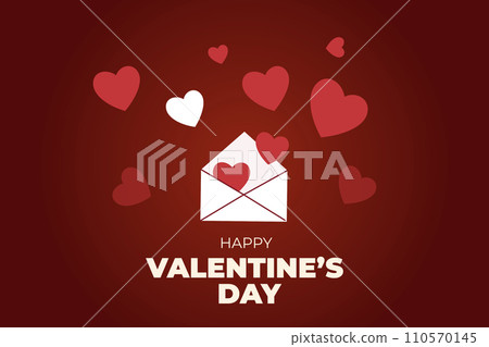Valentine's Day background, Happy Valentine's Day banner 110570145