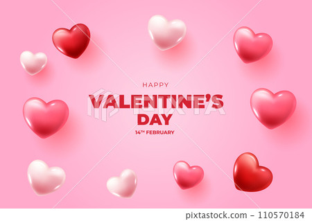 Valentine's Day background, Happy Valentine's Day banner 110570184