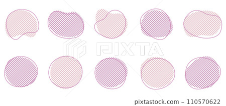 條紋形狀框架液體抽象鬆散框架向量紫色粉紅色 110570622