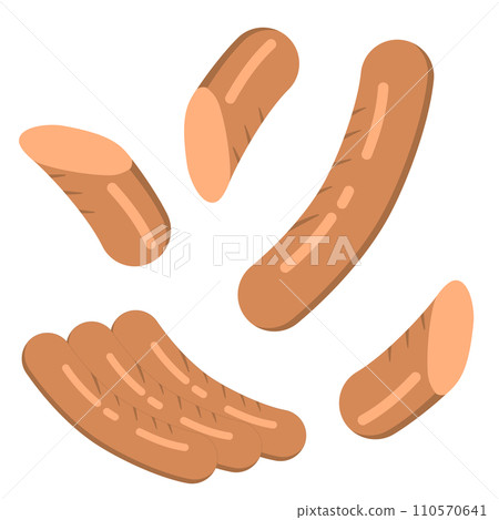 illustration of wiener sausage illustration of wiener sausage 110570641