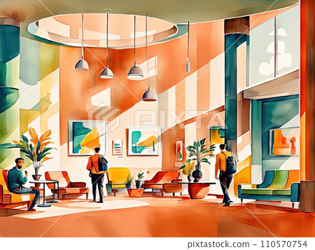 lounge of an airport Interior lounge of an airport Interior 110570754