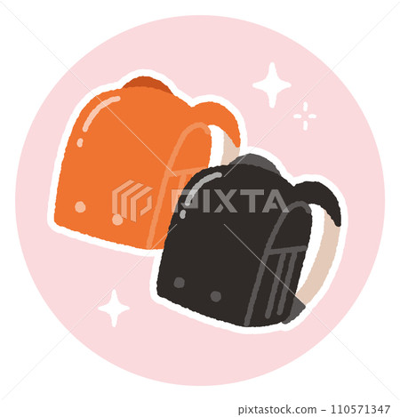 閃亮的新書包插畫素材 110571347